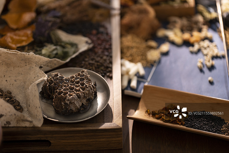 多种中药材图片素材