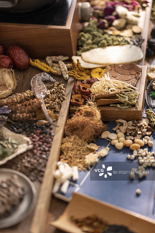 多种中药材图片素材