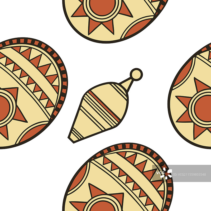 埃塞俄比亚吉兹图案无缝瓷砖图案图片素材