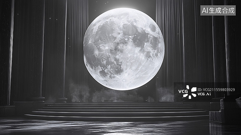 【AI数字艺术】空舞台上的加密钱包与数据图片素材