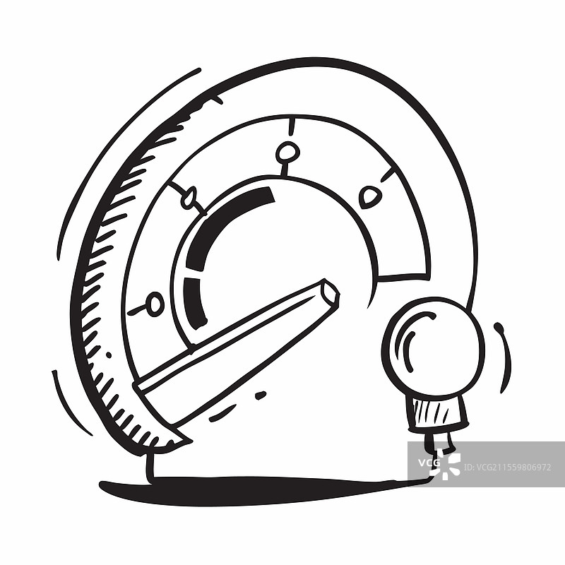 扁平设计的燃油表图标，带有空白区域图片素材