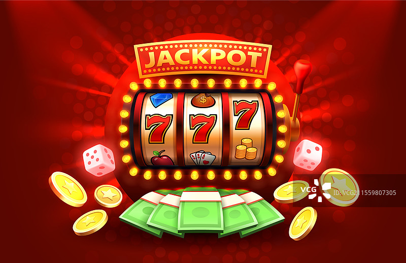 赢家老虎机赌场大奖财富胜利图片素材