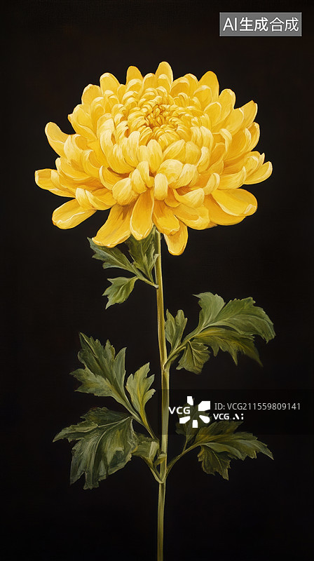 【AI数字艺术】节日中的菊花图片素材