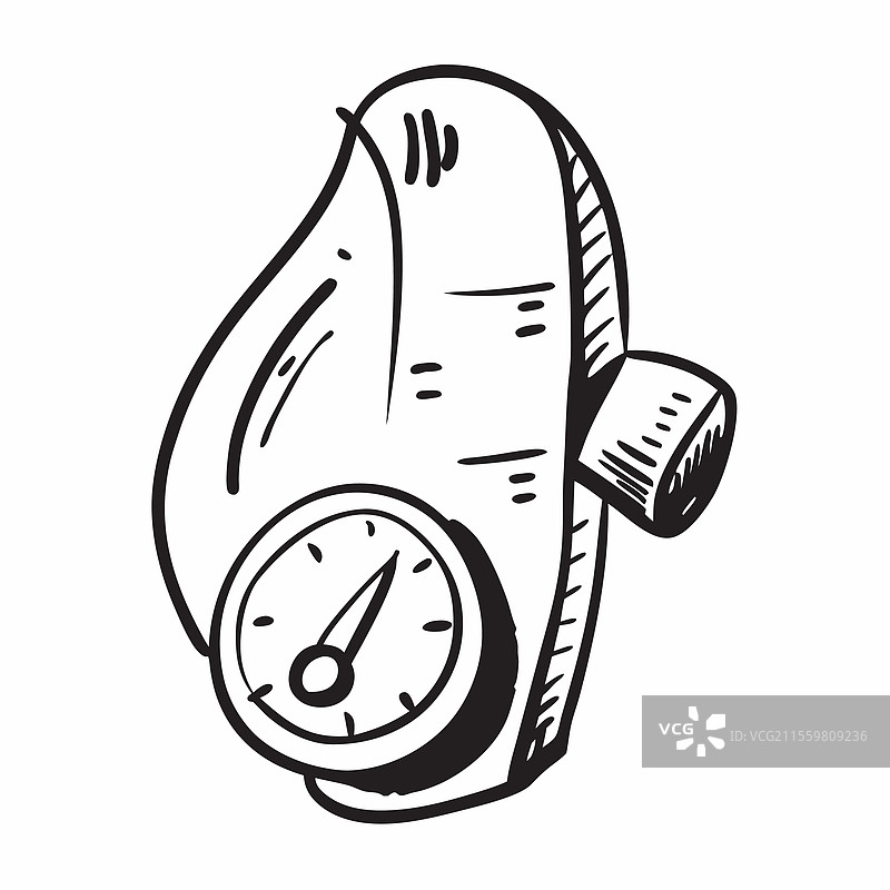 燃油表图标，白色背景留有空白空间图片素材