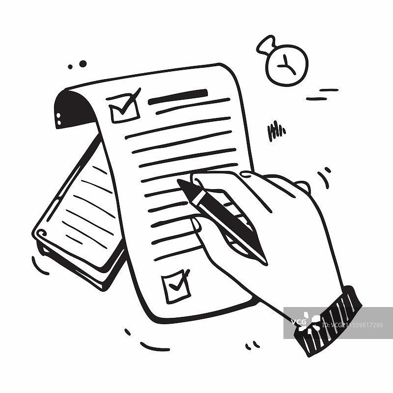 手签合同与全息医疗图片素材