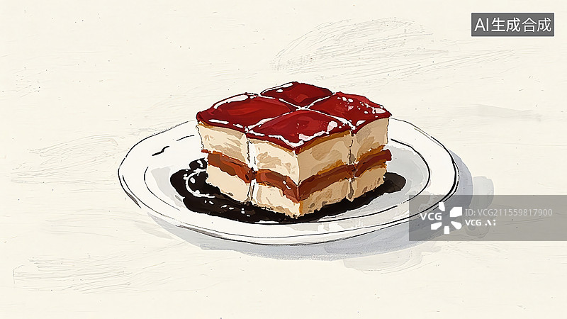 【AI数字艺术】东坡肉餐饮美食图片素材