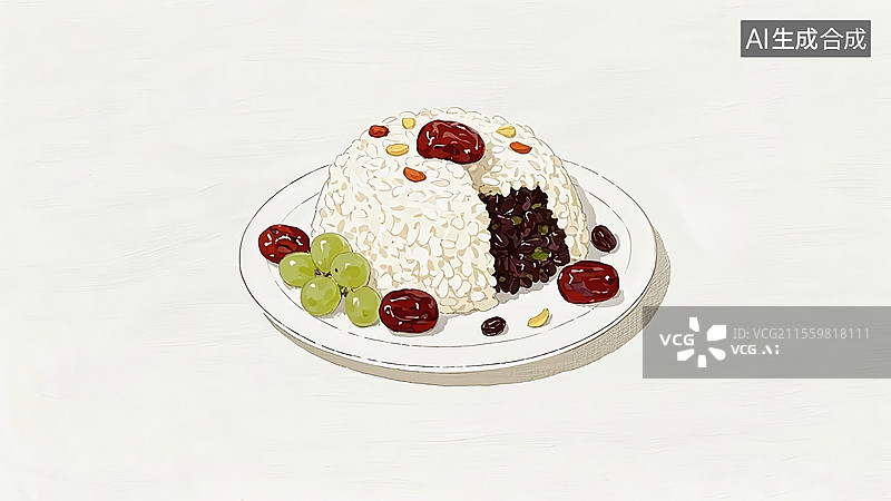 【AI数字艺术】八宝饭餐饮美食图片素材