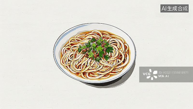 【AI数字艺术】担担面餐饮美食图片素材
