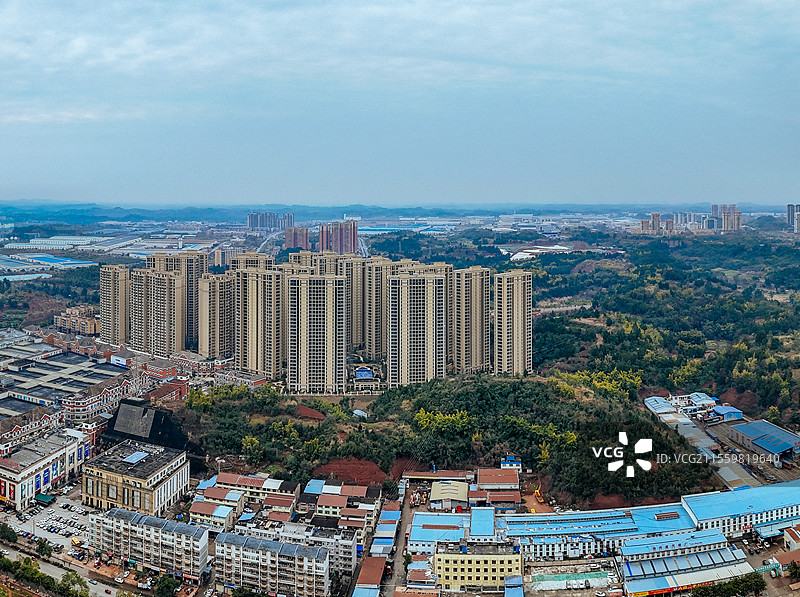 资阳市 雁江区 俊兴路 兰家坡 沱江 东岳山图片素材