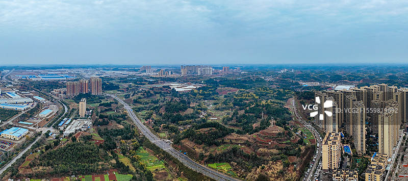 资阳市 雁江区 俊兴路 兰家坡 沱江 东岳山图片素材
