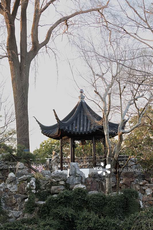 苏州留园可亭图片素材