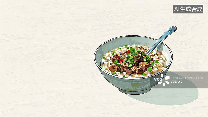 【AI数字艺术】羊肉泡馍餐饮美食图片素材