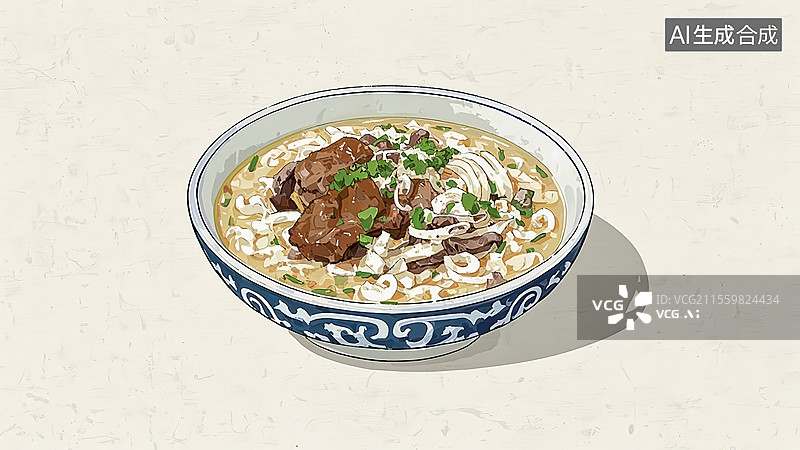 【AI数字艺术】羊肉泡馍餐饮美食图片素材