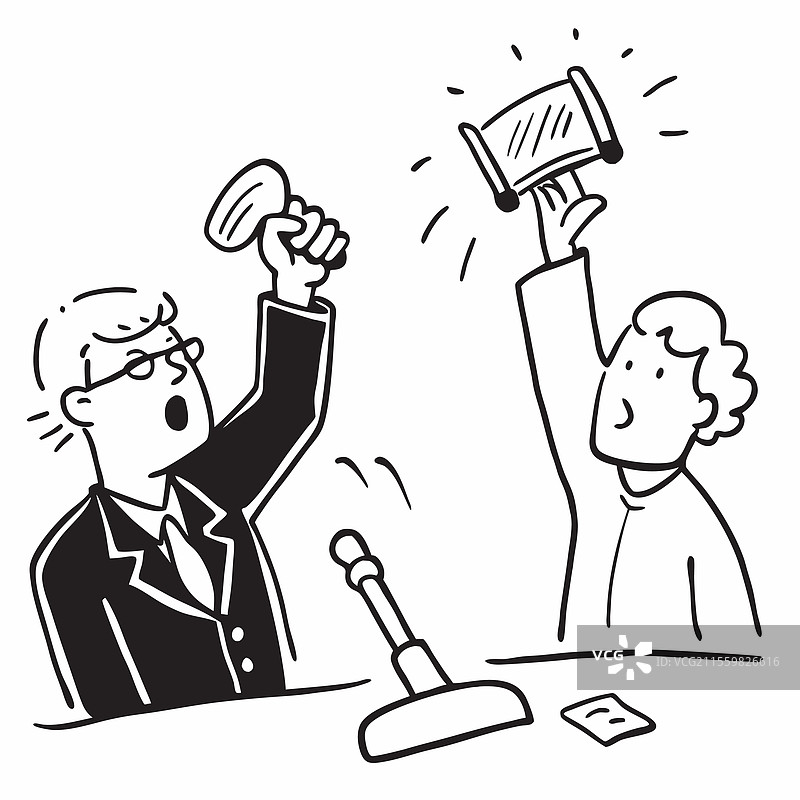 律师在法庭上辩论案件的概念图片素材