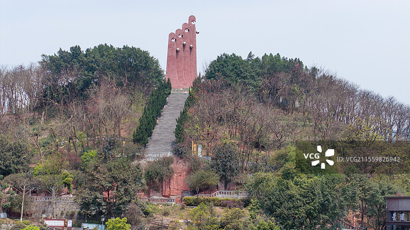 贵州省仁怀市茅台镇，小镇风景图图片素材