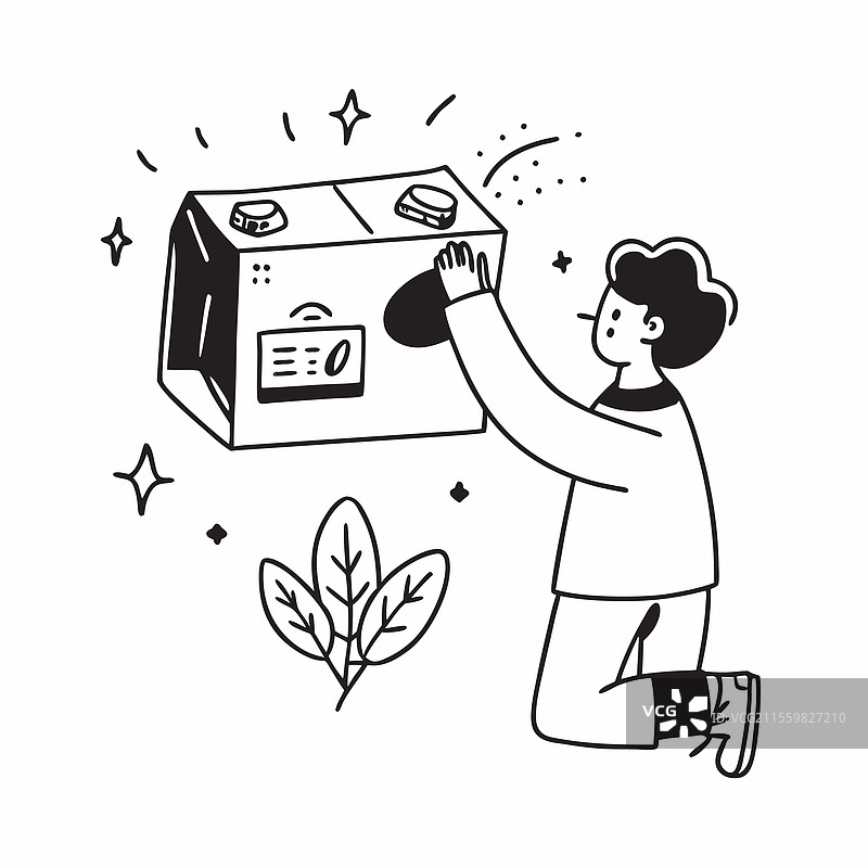 生活方式影响者推广一款模拟植物图片素材