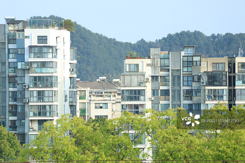 小区住宅楼图片素材