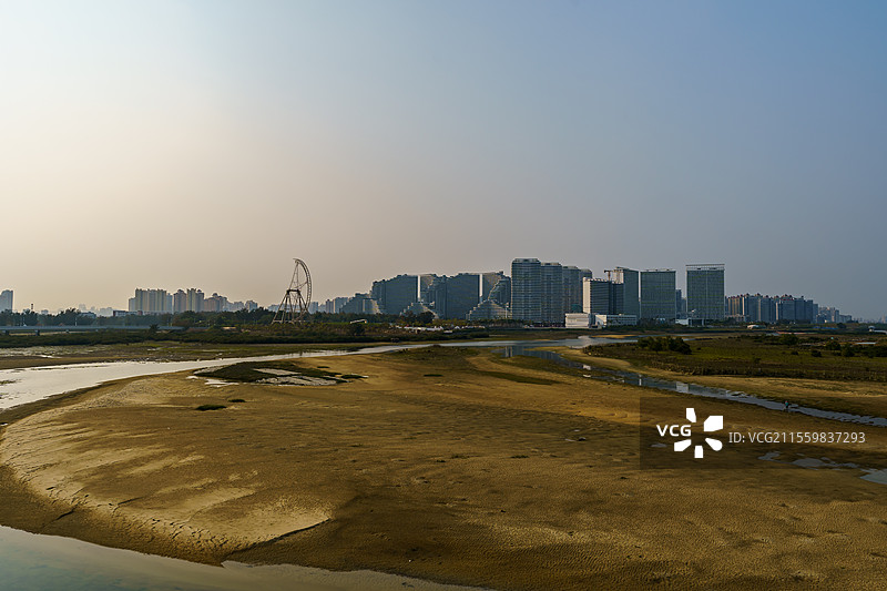 北海市66号赶海基地周边城市景色图片素材