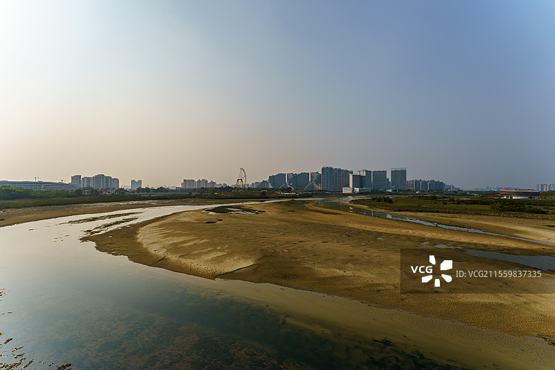 北海市66号赶海基地周边城市景色图片素材