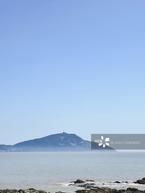 鸡山岛远眺图片素材