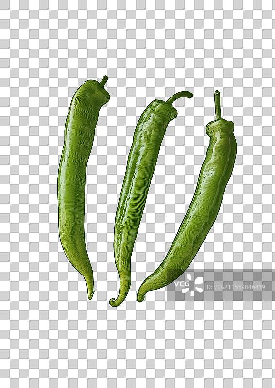 版画辣椒手绘绘制图片素材