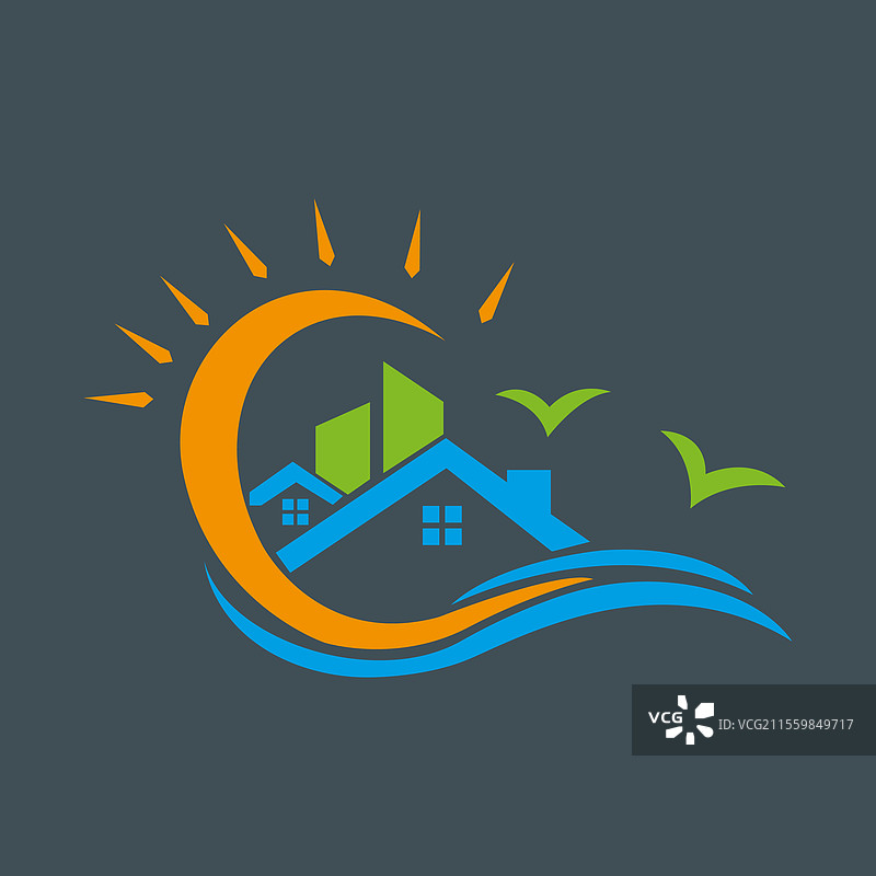 房产建筑设计房屋与家居标志图片素材