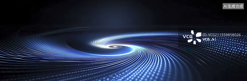 【AI数字艺术】抽象螺旋星系形成图片素材