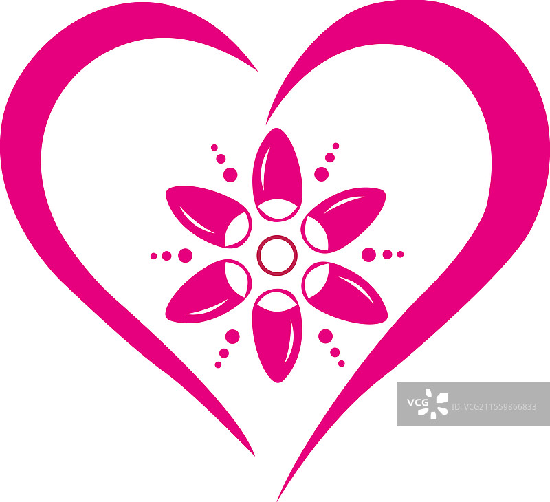 装饰爱情花卉标志模板图片素材