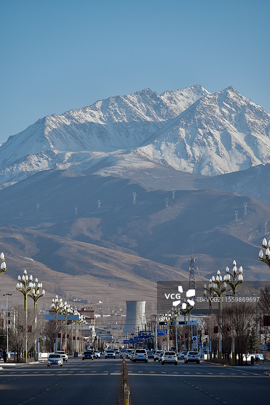 门源县祁连山图片素材