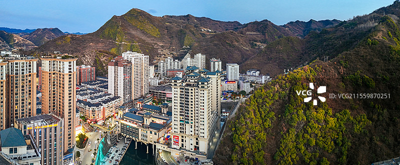 白河县 江岸路 王家坡 汉江 城市图片素材