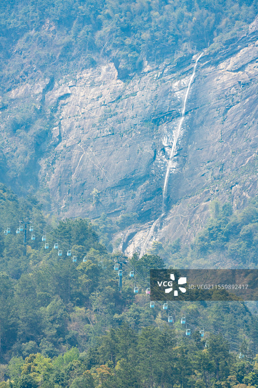 庐山秀峰瀑布图片素材