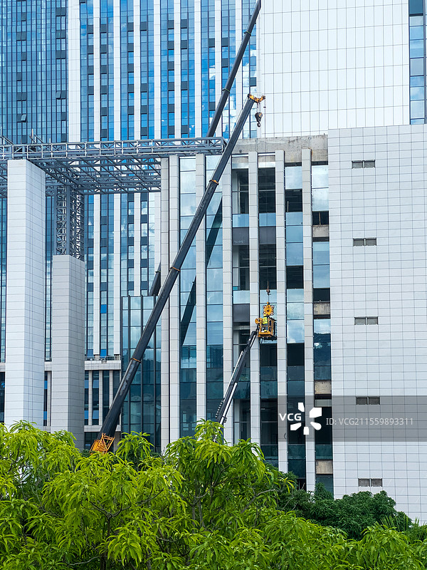 正在建造的办公大楼图片素材