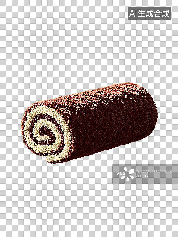 【AI数字艺术】3D卡通毛绒蛋糕图片素材