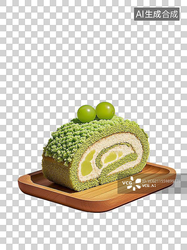 【AI数字艺术】3D卡通毛绒蛋糕图片素材