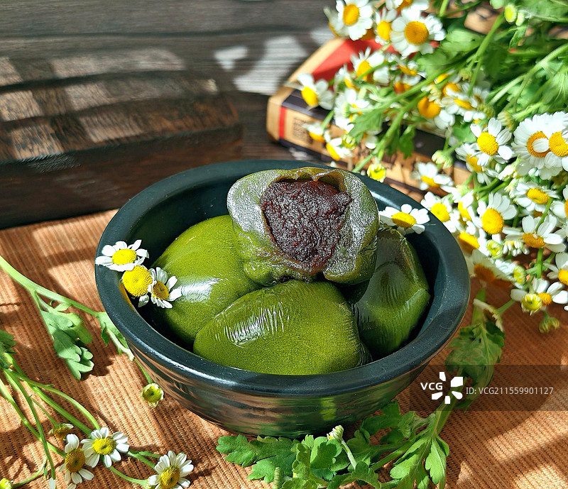 静物：青团图片素材