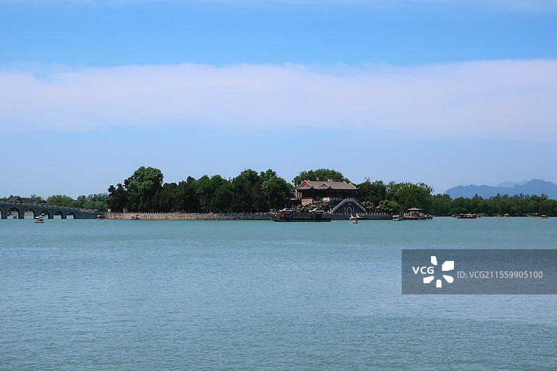 中国北京市，世界文化遗产，颐和园图片素材