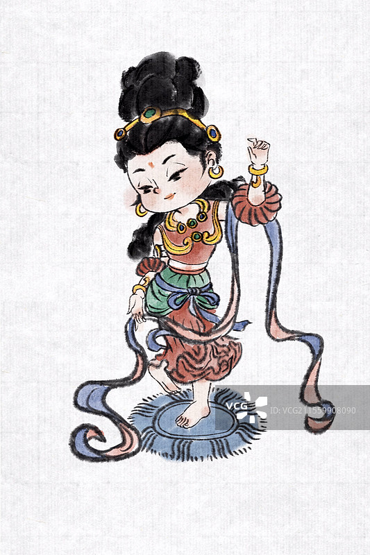 水墨敦煌图片素材