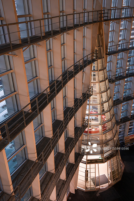 日本东京都地标建筑美术馆东京国立新美术馆建筑光影图片素材