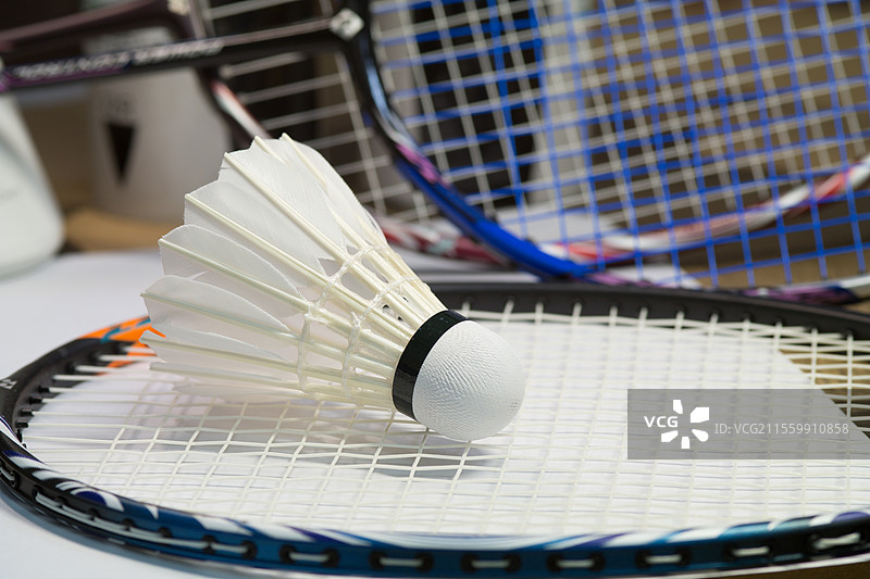 羽毛球和球拍图片素材