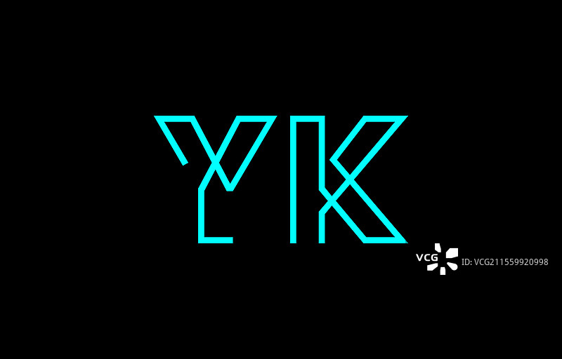 蓝色抽象排版设计与风格化元素图片素材