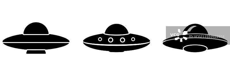 飞碟轮廓宇宙飞船外星人运输工具图片素材