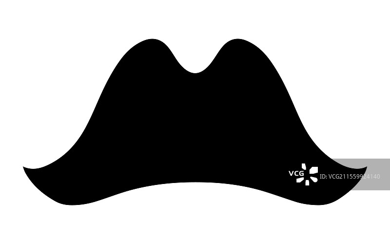 海盗帽轮廓图片素材