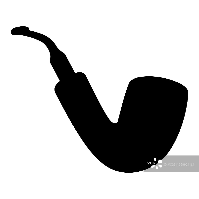 烟斗轮廓物体图片素材
