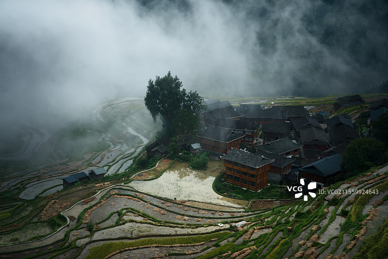 仙居-贵州加榜梯田拍摄图片素材