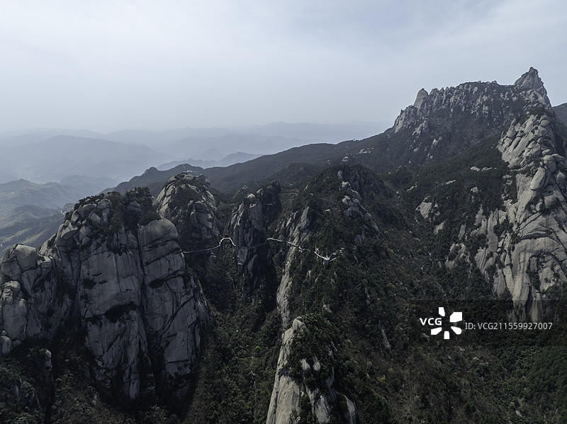 航拍天柱山图片素材