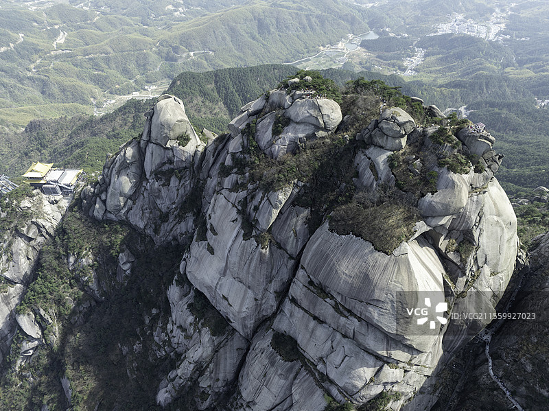 航拍天柱山图片素材