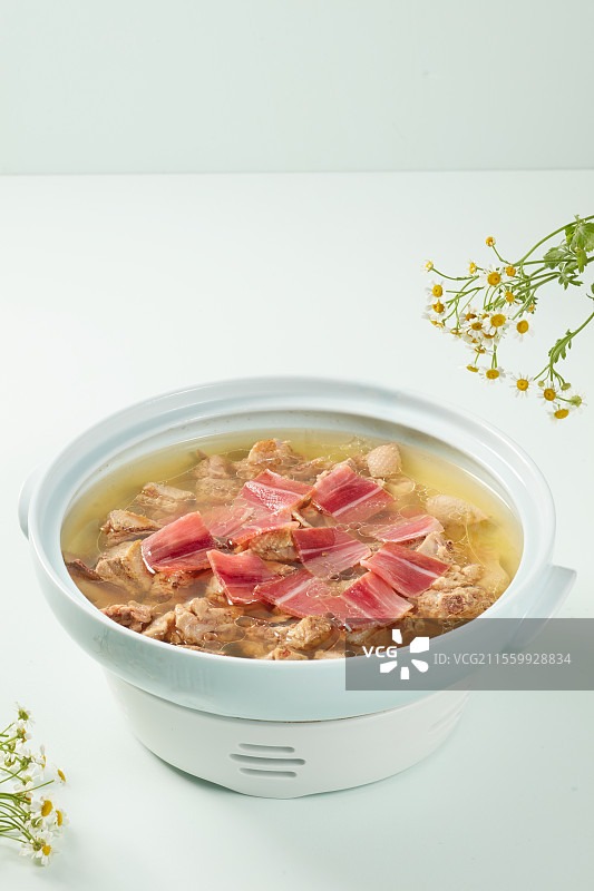火腿蒸老鸭图片素材