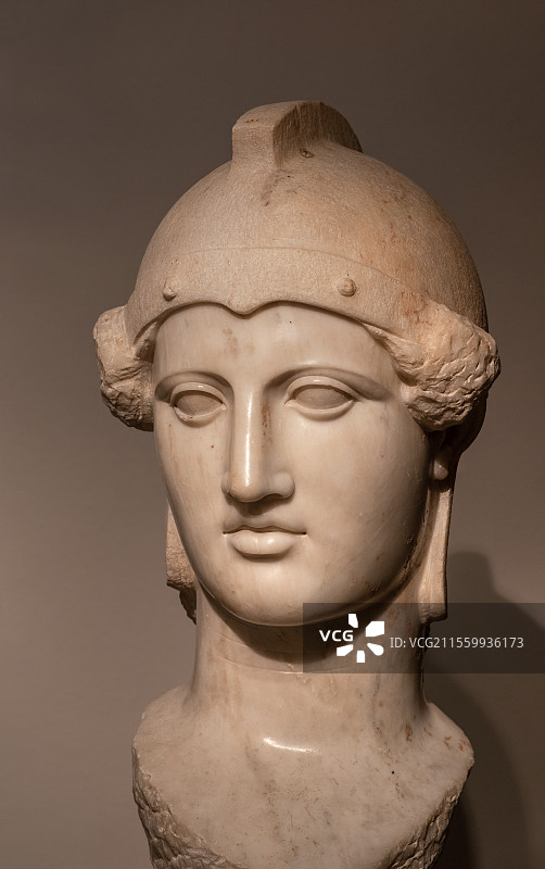 古希腊神话公元2世纪雅典娜头像图片素材
