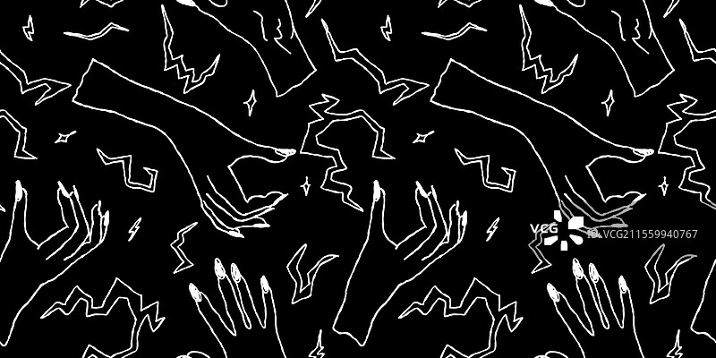 黑白无缝抽象图案图片素材