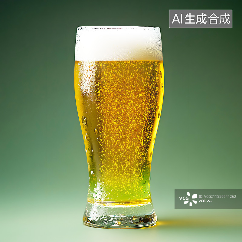 【AI数字艺术】AIGC：夏日清爽解渴的啤酒图片素材